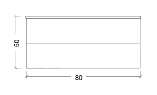 Тумба под раковину Armadi Art Neoart 80см тёмное дерево 830-080-BW
